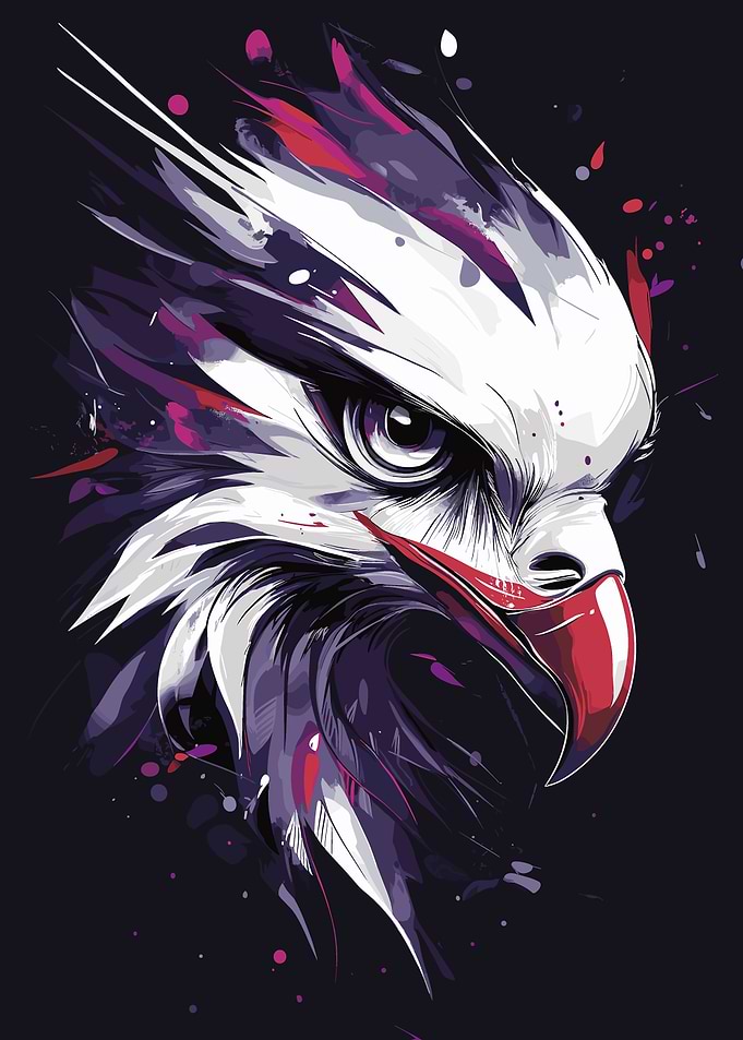 Red Kite Head Art