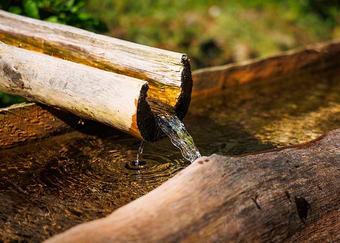 Wooden Water Fountain