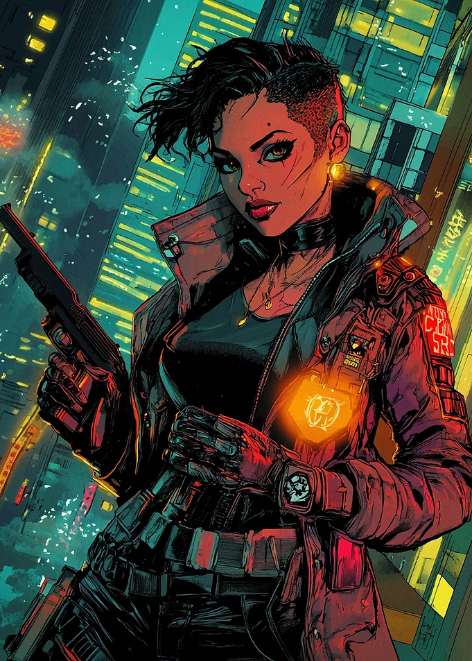 Cyberpunk Female Character