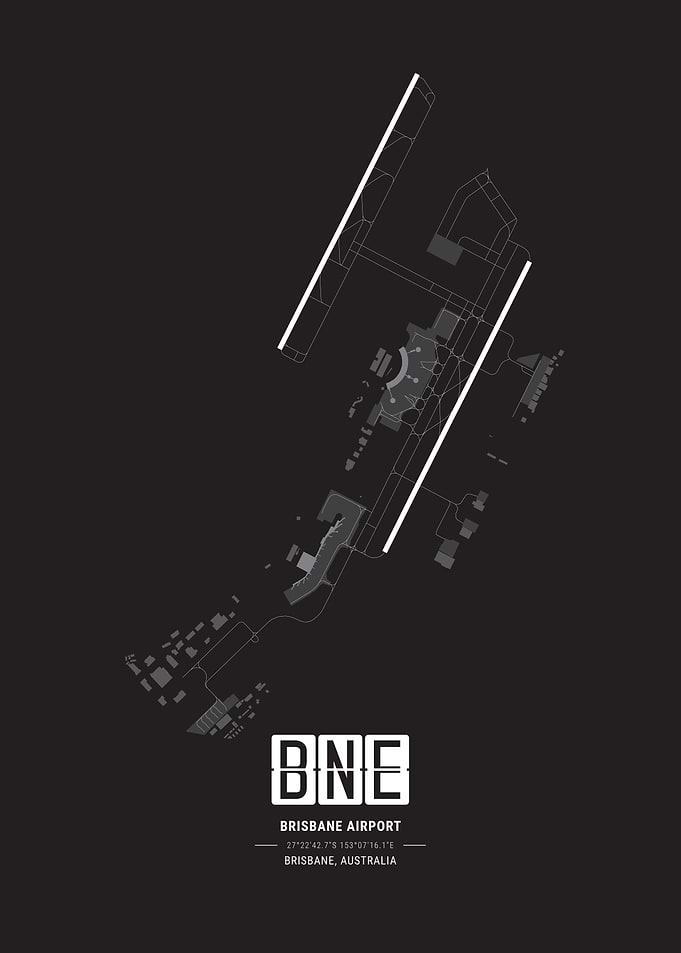 Brisbane Airport Map