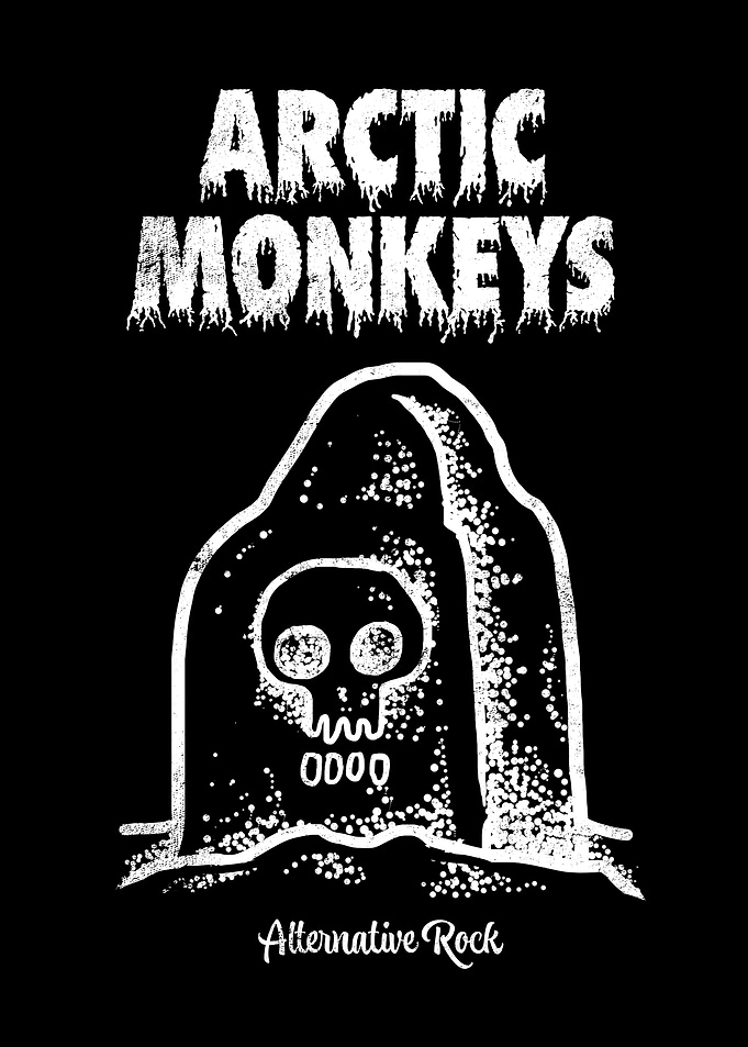Arctic Monkeys Skull Graphic
