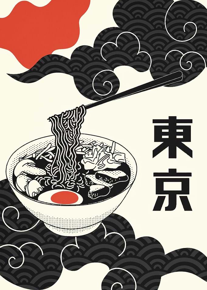 Ramen Bowl with Chopsticks