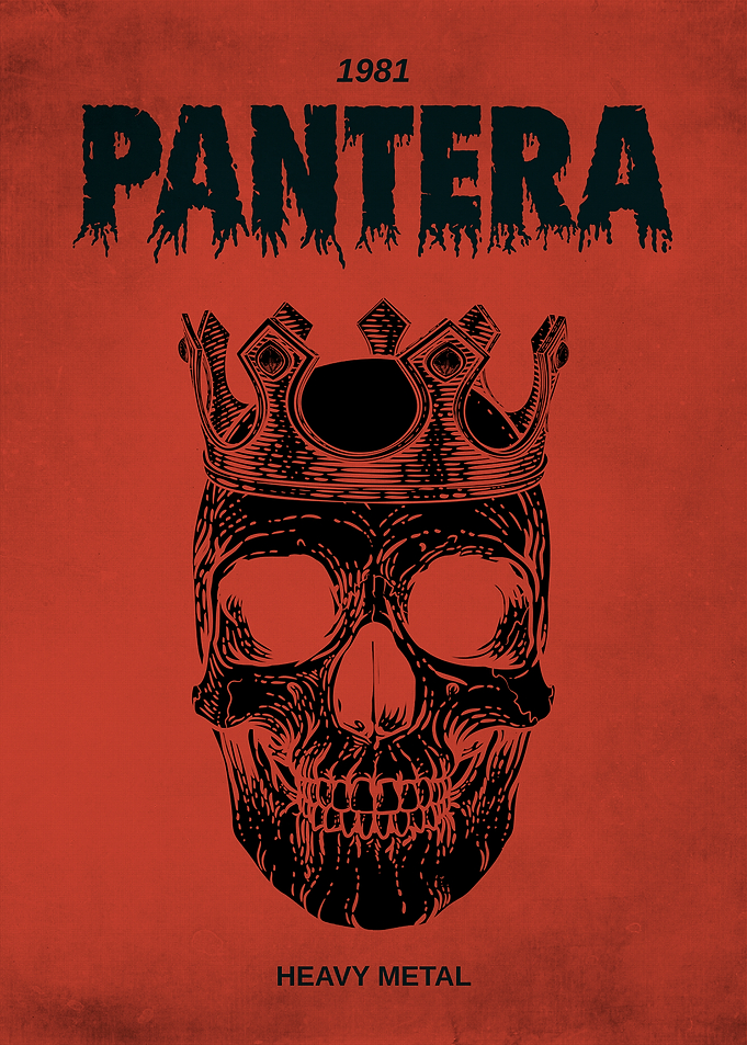 Pantera Heavy Metal Skull