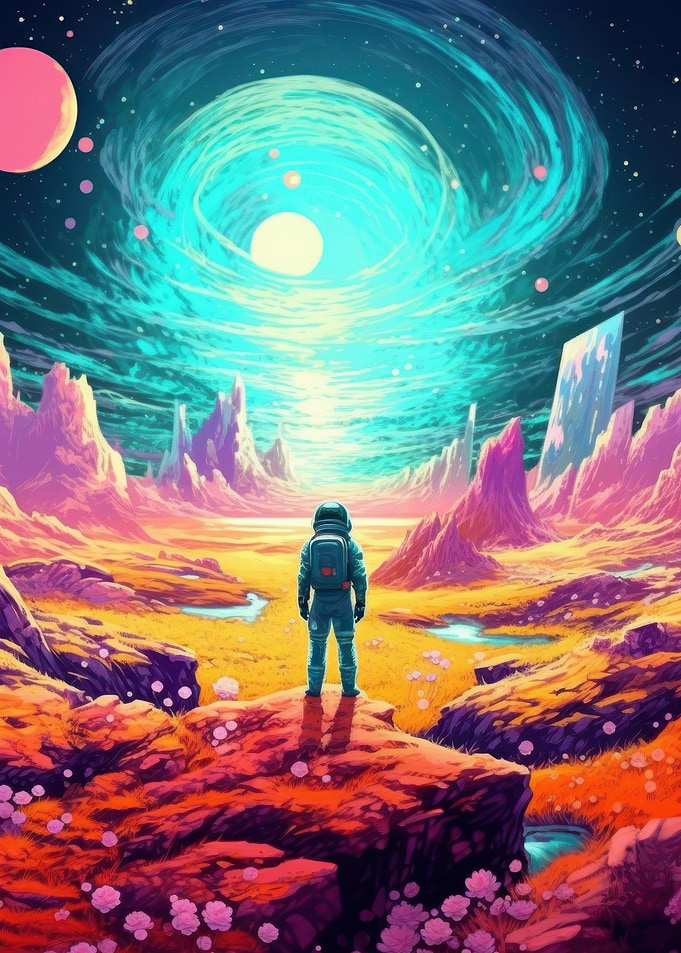 Astronaut lost on Alien Planet