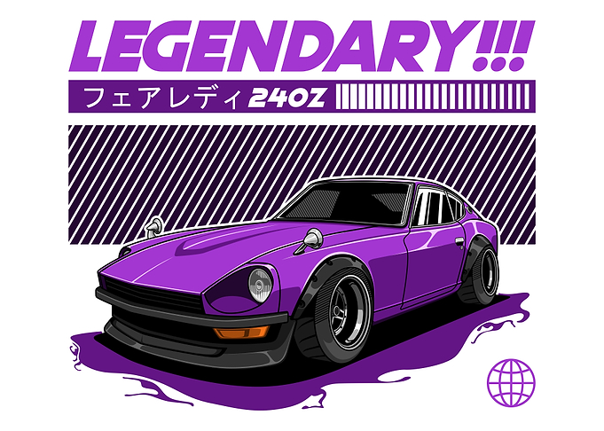 Nissan Datsun 240Z Fairlady Z Purple