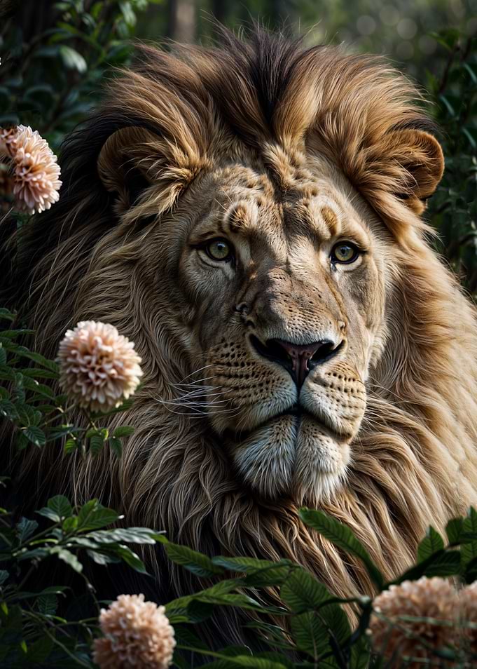 Majestic Lion Portrait