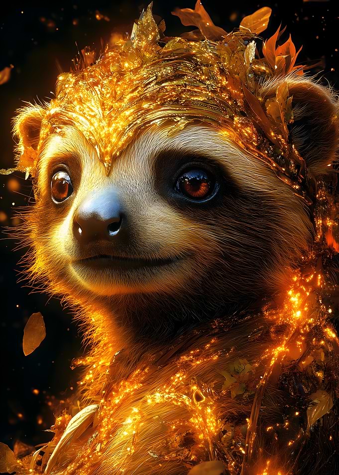 Golden Meerkat Portrait Animal