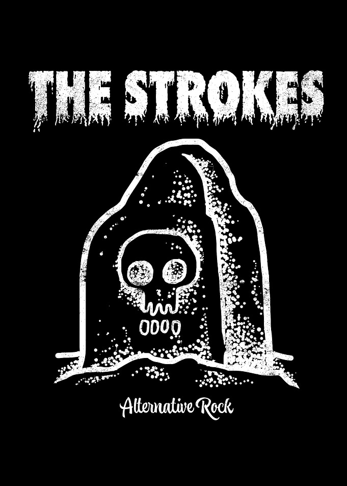 The Strokes Skull Graphic