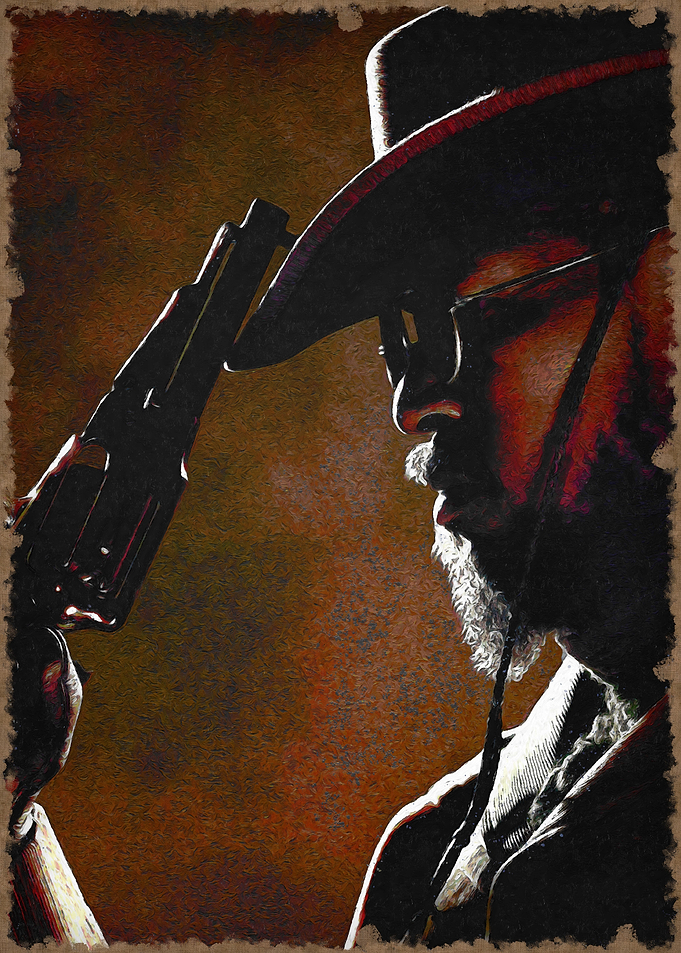 Cowboy with Revolver django unchained