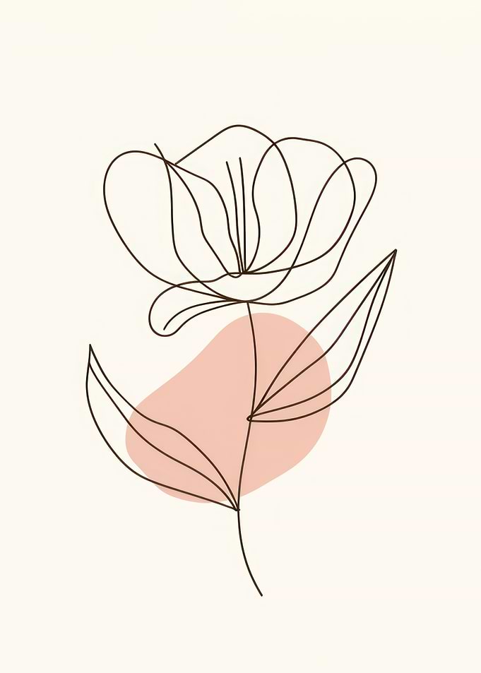 Line Art Flower