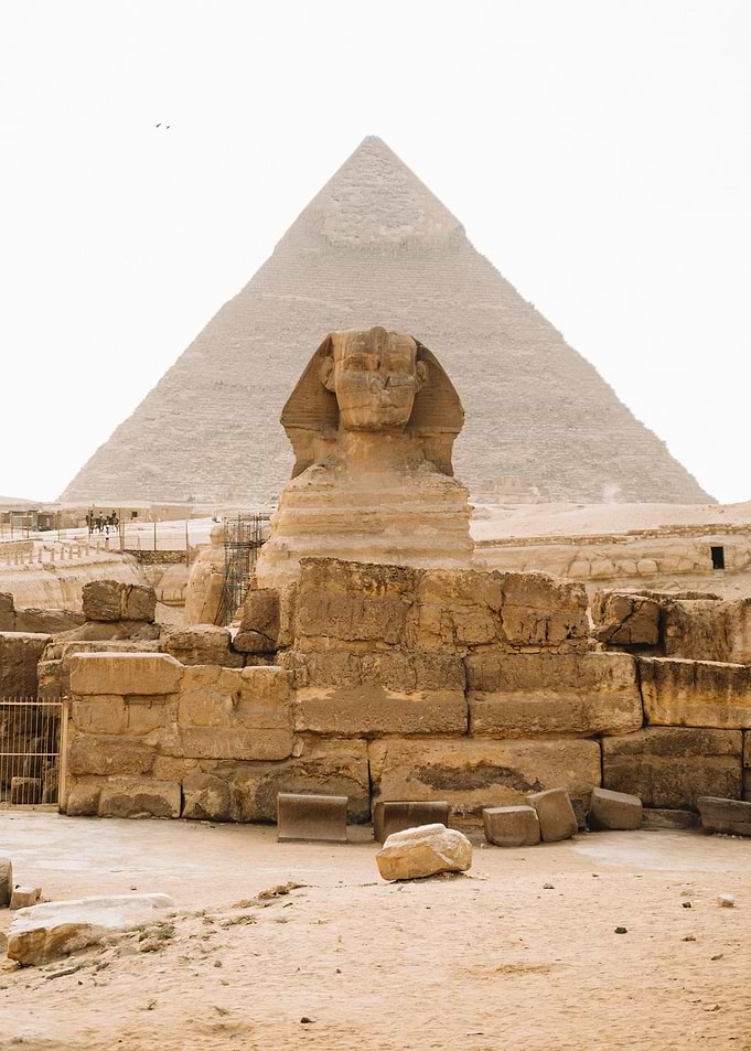 Great Sphinx and Pyramid