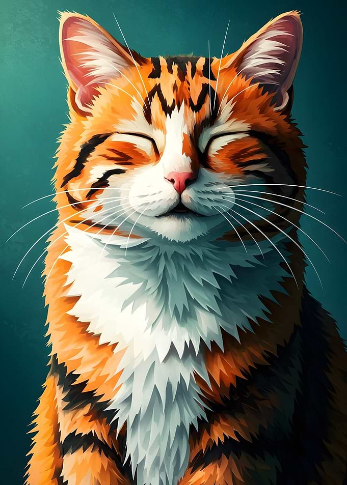 Smiling Orange Tabby Cat