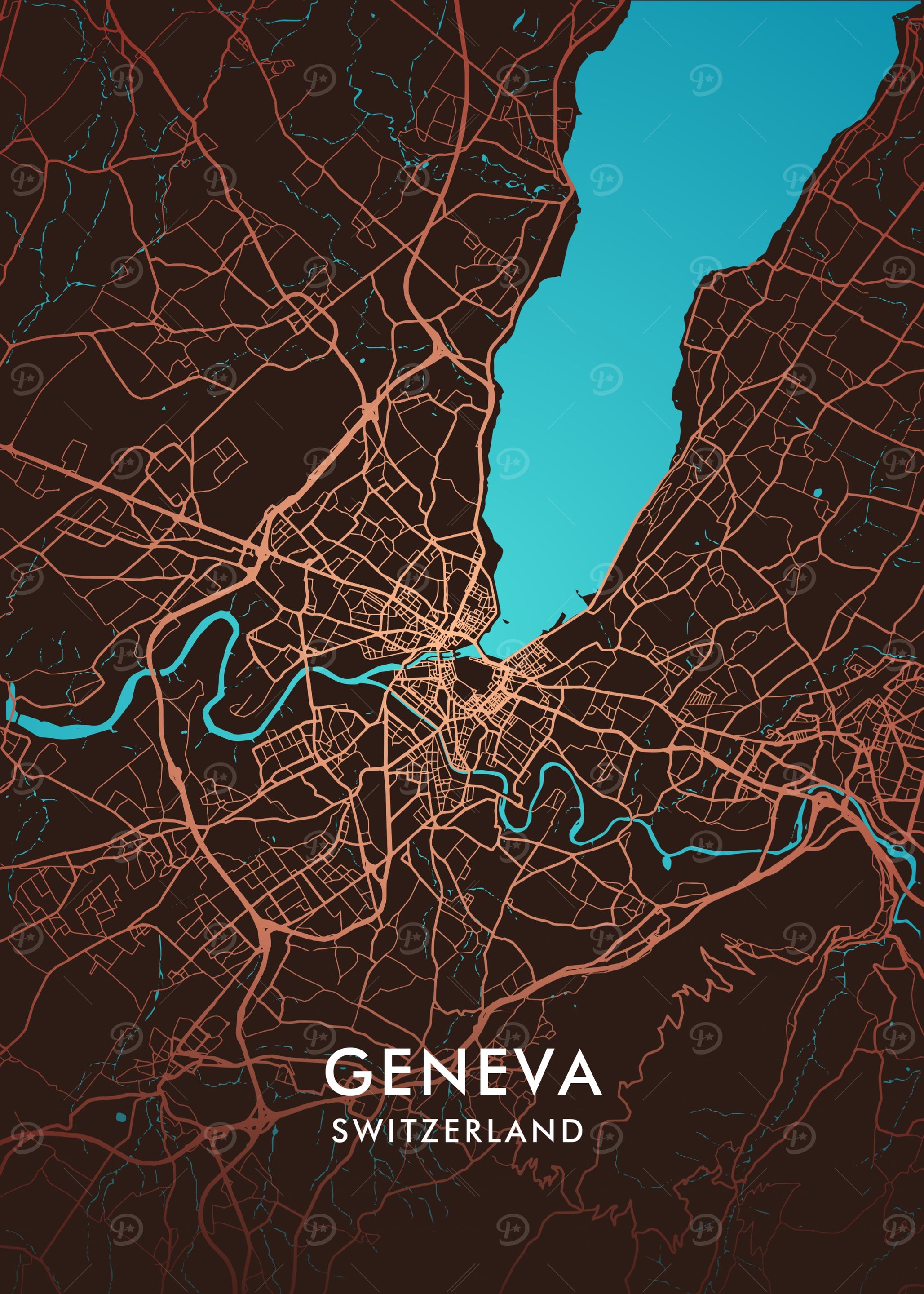 Geneva City Map