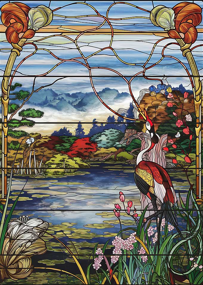 Serene Stained Glass Sanctuary