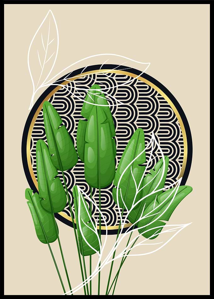 Tropical Leaves Art Print