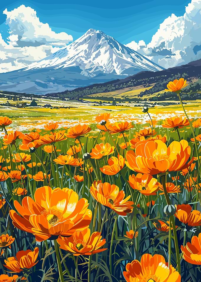 Mountain Meadow Flowers