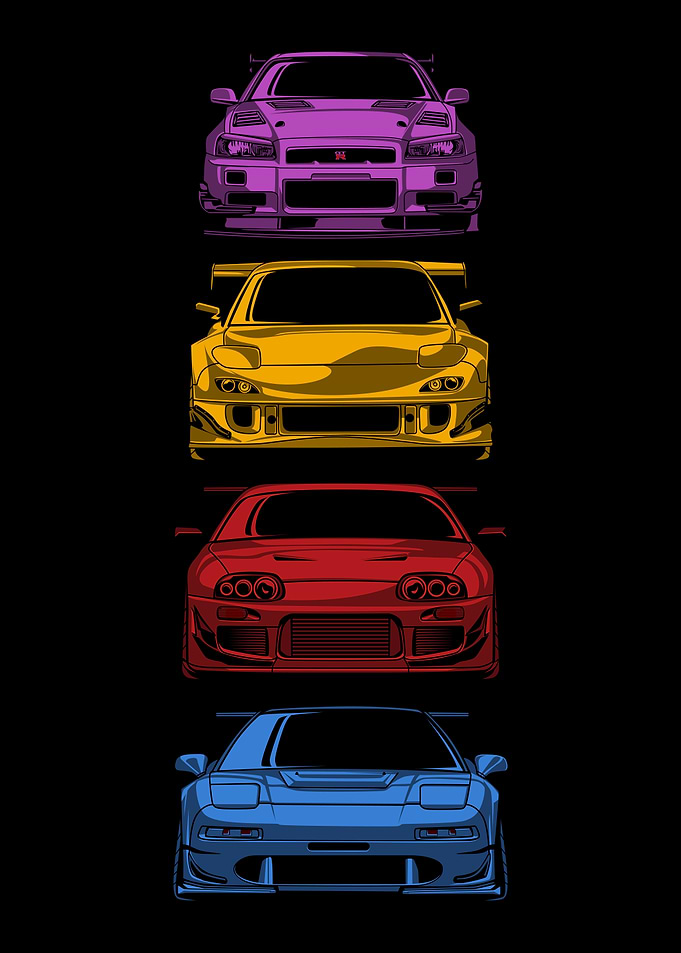 JDM Sports Car Lineup