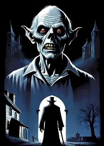 Vampire Horror Illustration