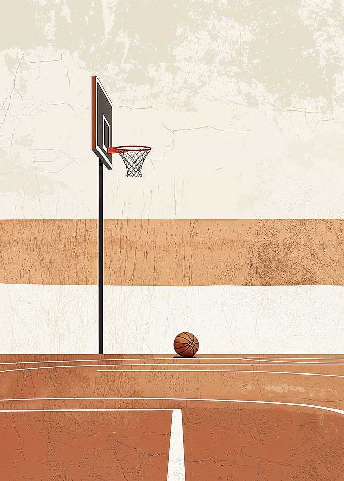 Basketball Hoop and Ball