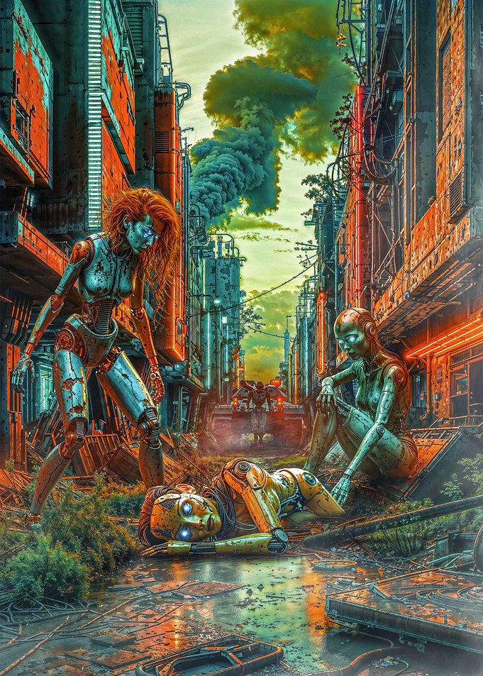 Cyberpunk City Ruins