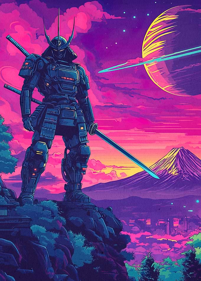Cyberpunk Samurai