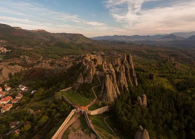 Aerial View of Rock Formations