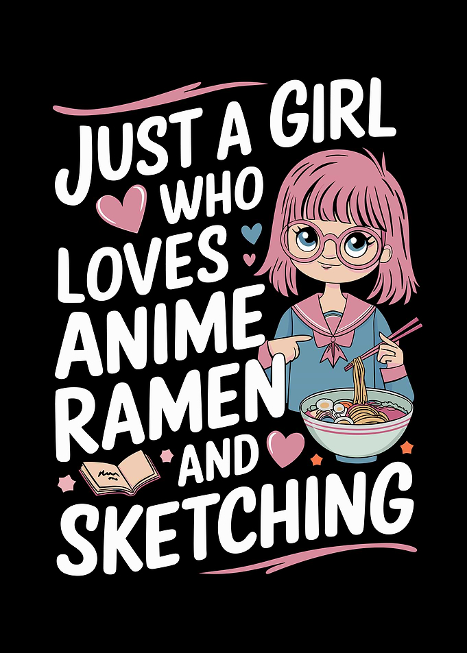 Just A Girl Who Loves Anime Ramen And Sketching