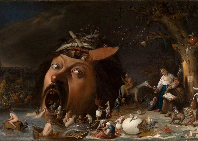 Giant Head with Open Mouth