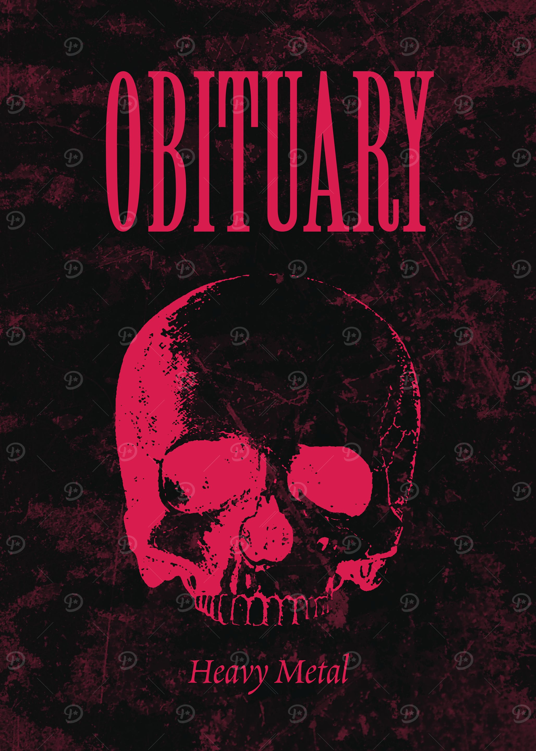 Obituary Heavy Metal Skull