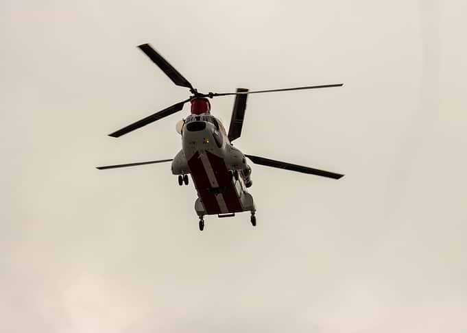 Helicopter in Flight