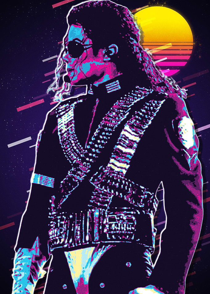Michael Jackson Retro Art