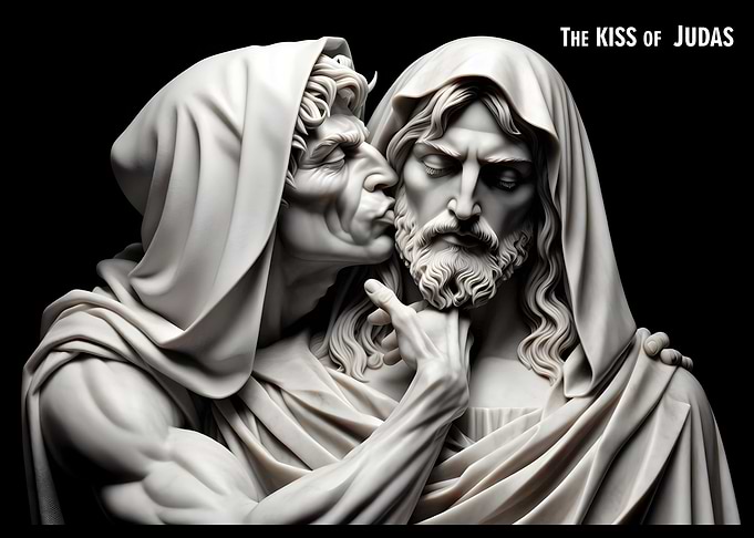 Judas Kiss Sculpture