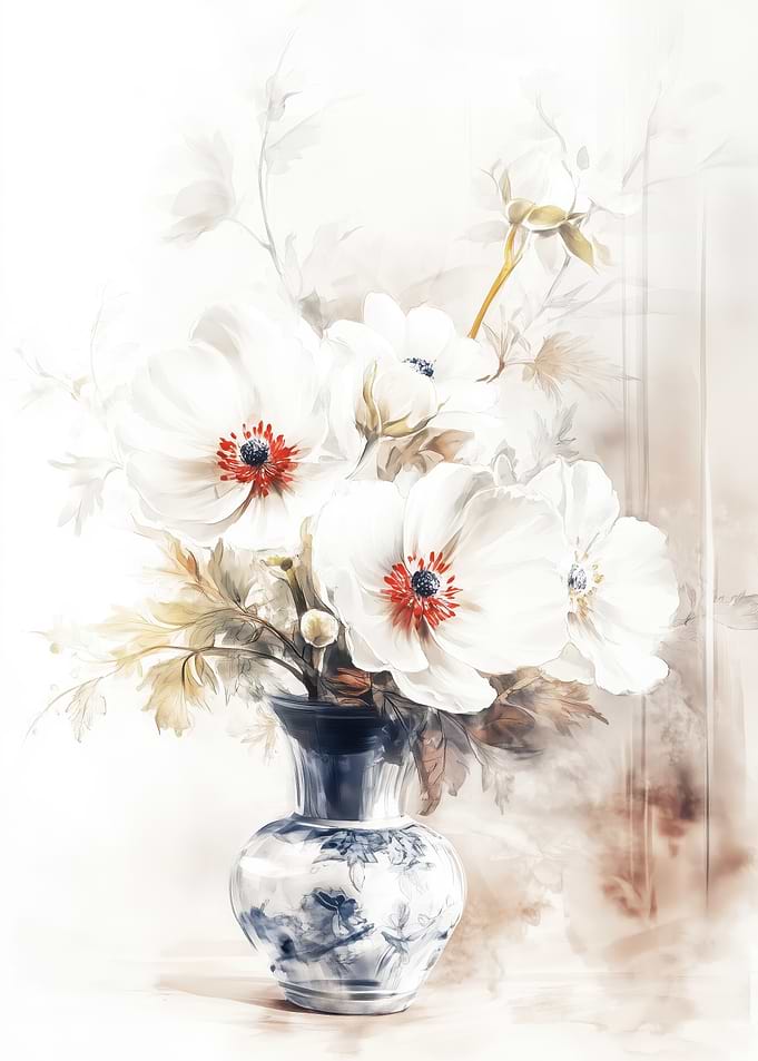 Flower White Anemone