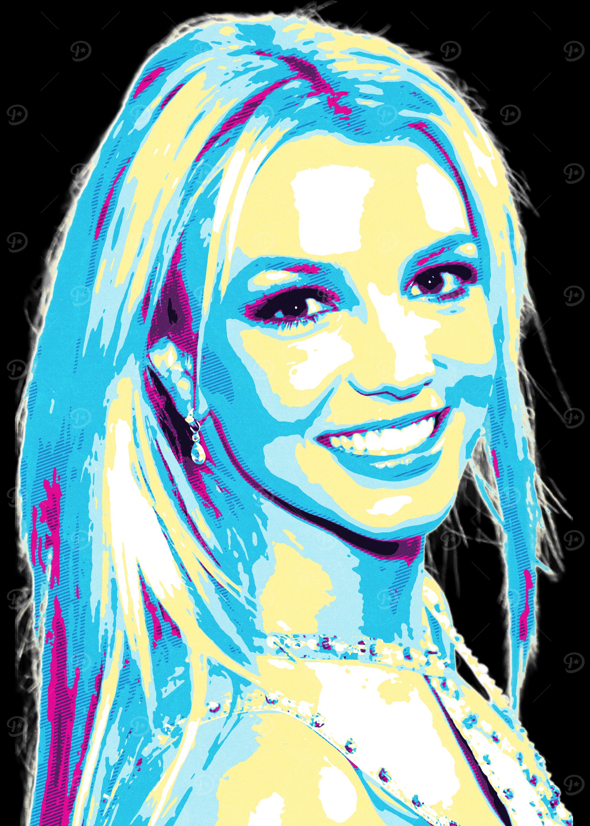Britney Spears Pop Art Portrait