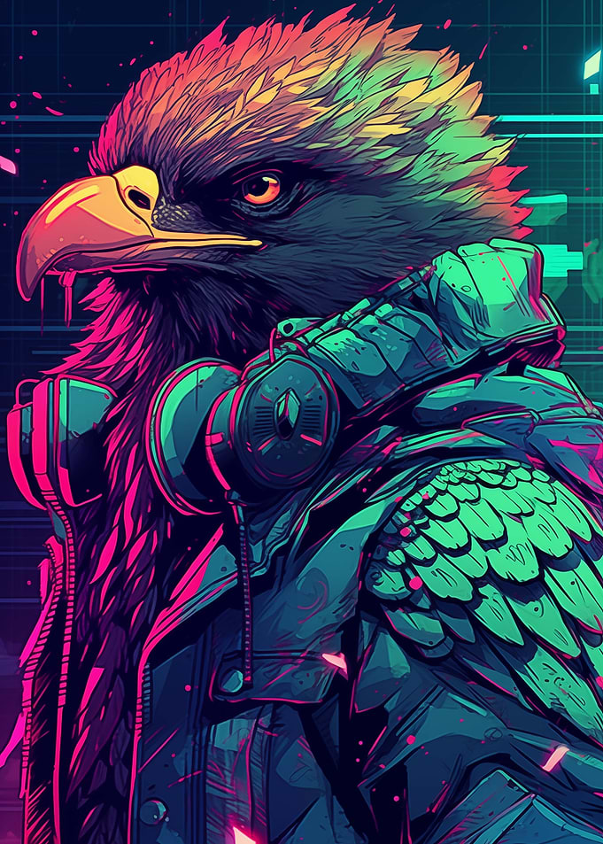 Cyberpunk Eagle