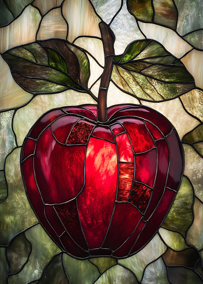 Stained Glass Apple