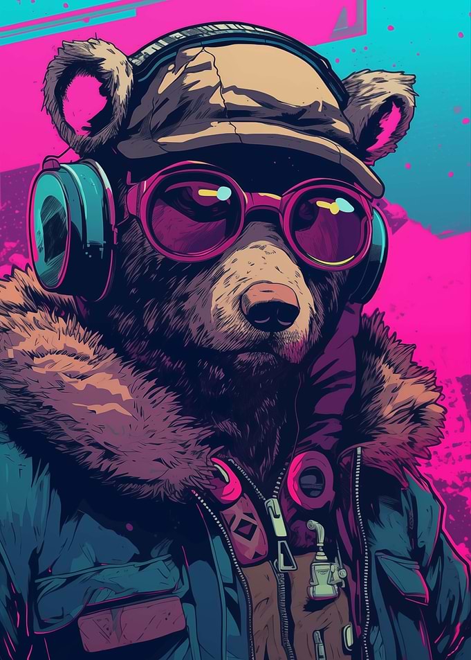 Cyberpunk Bear