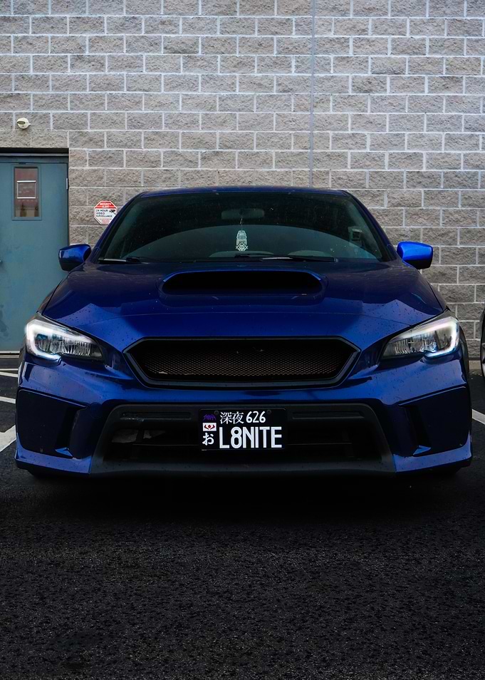 Blue Subaru WRX
