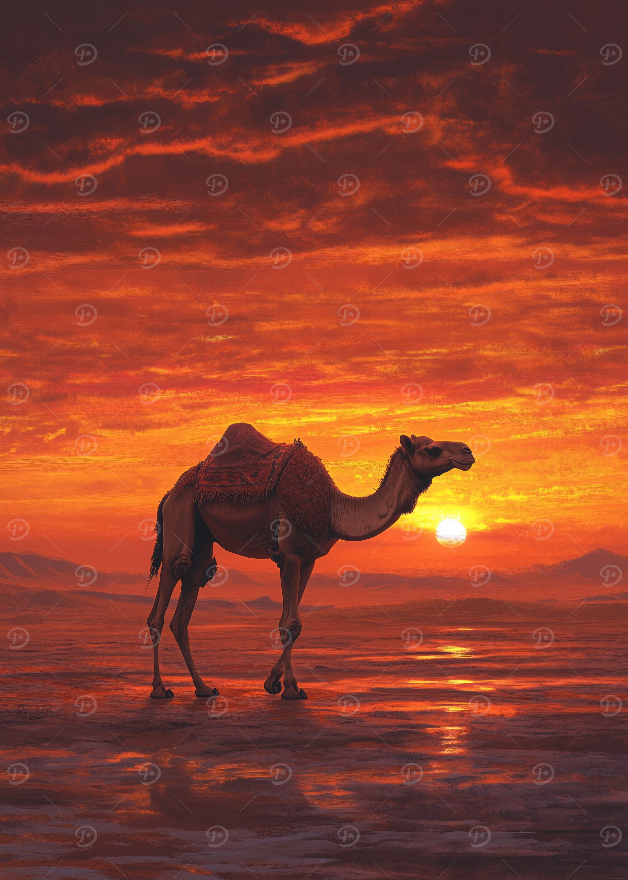 Camel Sunset