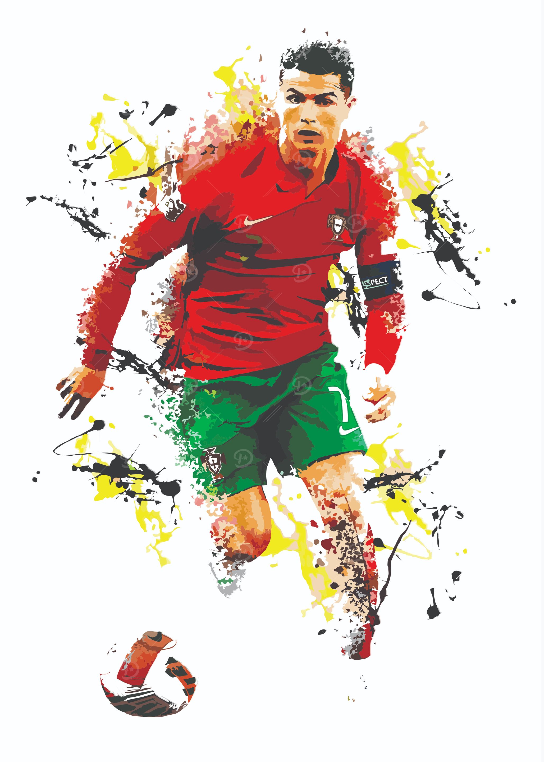 Cristiano Ronaldo Soccer Art