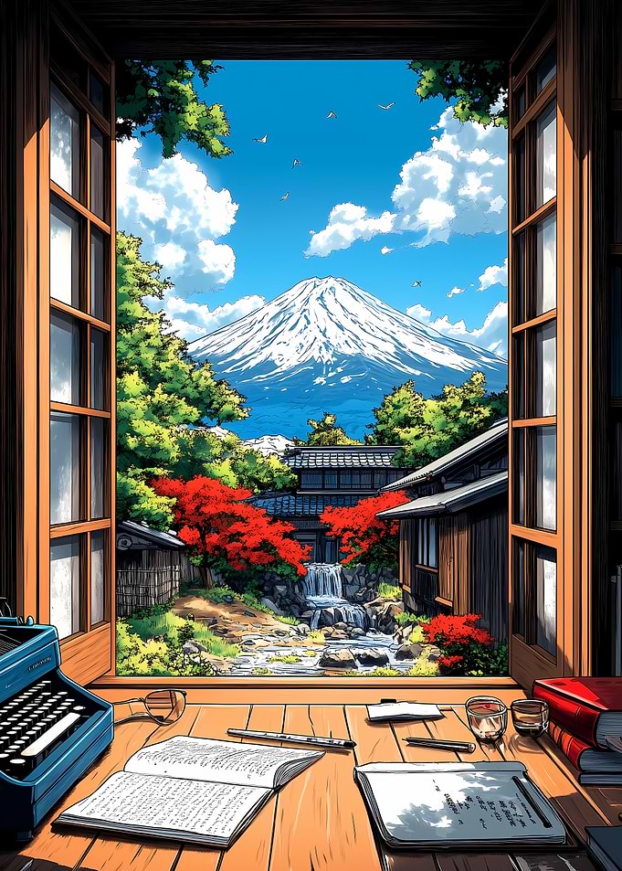 Japanese Mountain View Japanese Landscape