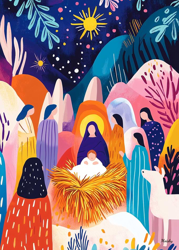 Vivid Fauvist Vision of The Adoration of the Shepherds