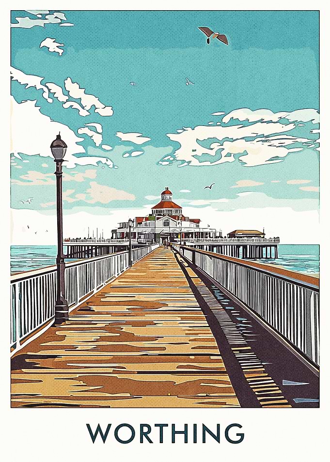 Worthing Pier Illustration