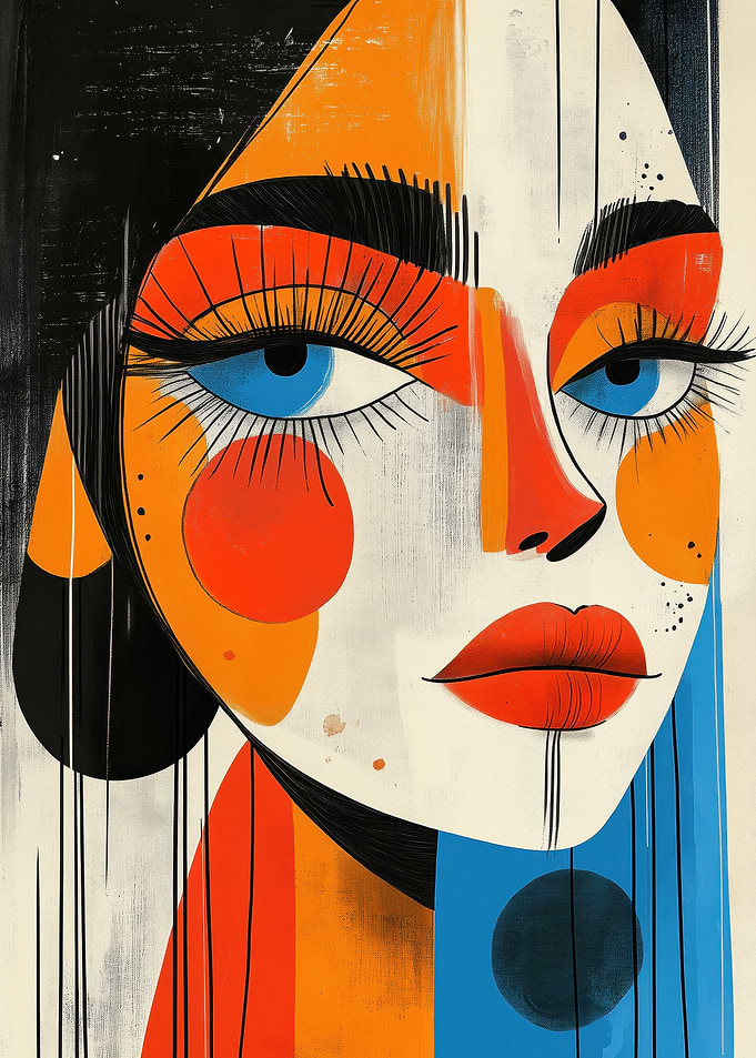 Abstract Woman Portrait