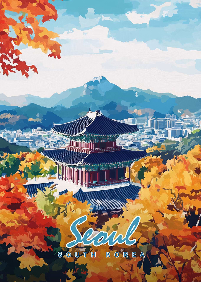 Seoul Cityscape with Pagoda