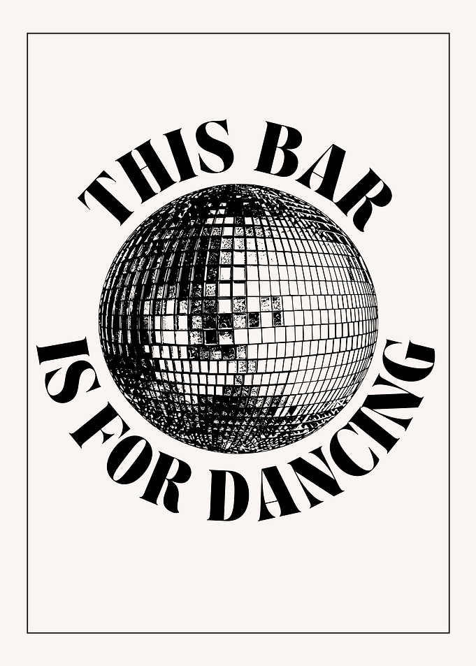 Disco Ball Bar Sign