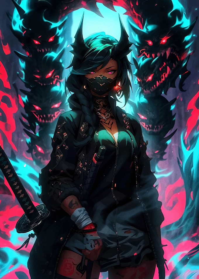 Cyberpunk Demon Slayer