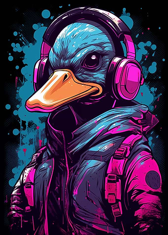 Cyberpunk Duck