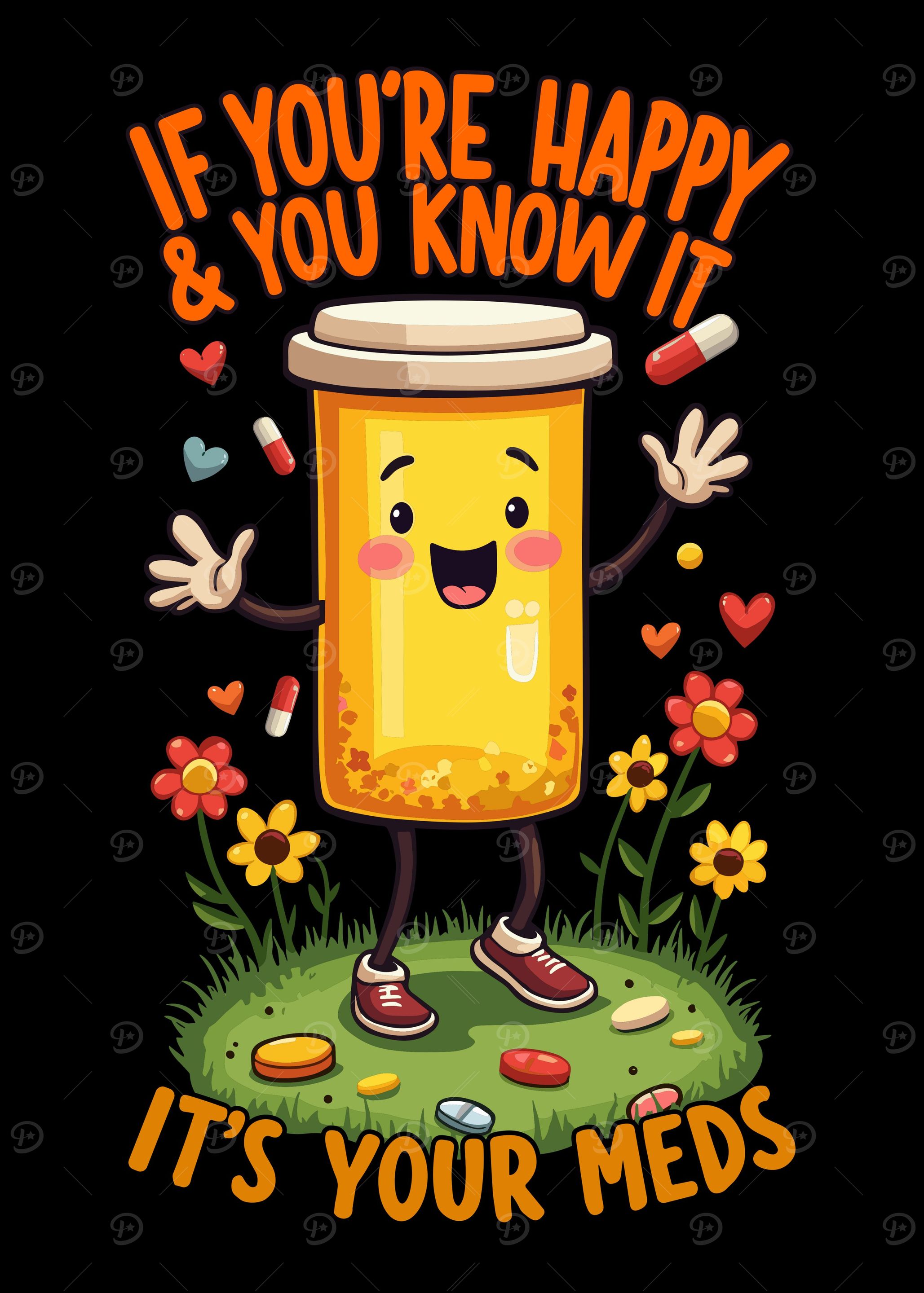 Happy Meds Cartoon