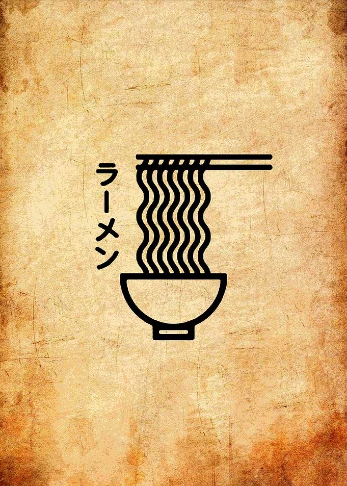Ramen Noodle Illustration